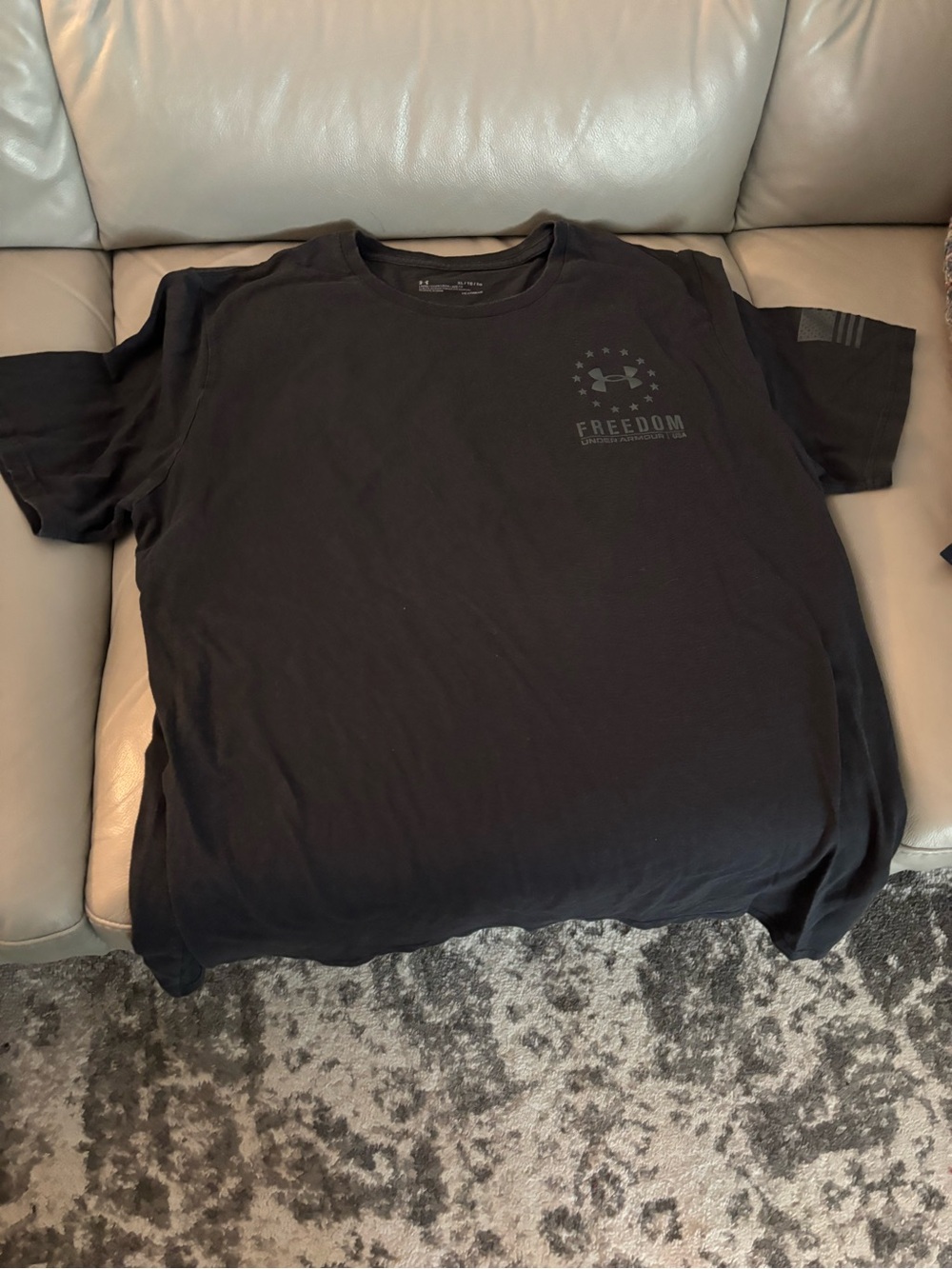 Under Armour Black Freedom Short-Sleeve Performance Tee